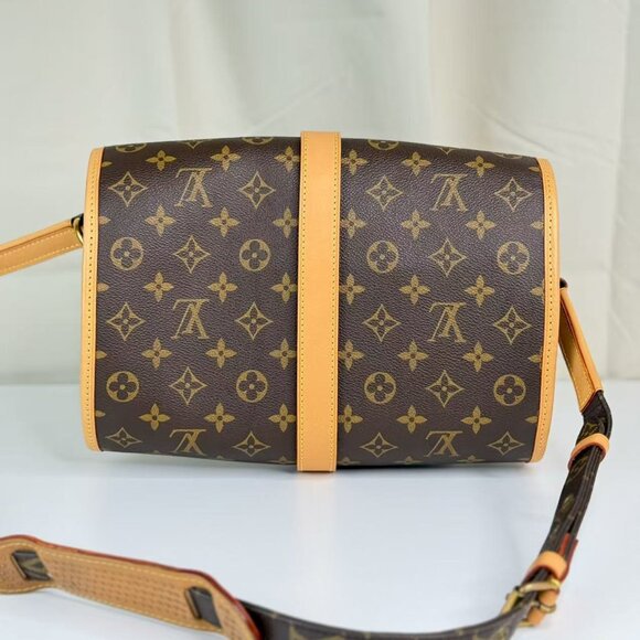 Louis Vuitton Monogram Canvas Crossbody Bag with Yellow Accents - Picture 4 of 7